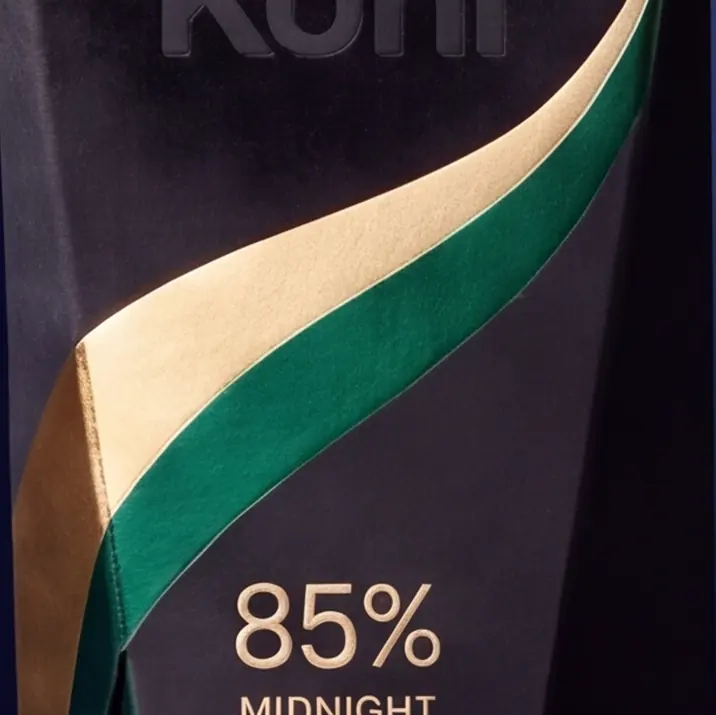 Detail of the Midnight foil swoosh and shade number